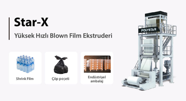 Yüksek hızlı mono blown film ekstruderi